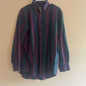 Vintage cotton Striped Button-Down Shirt